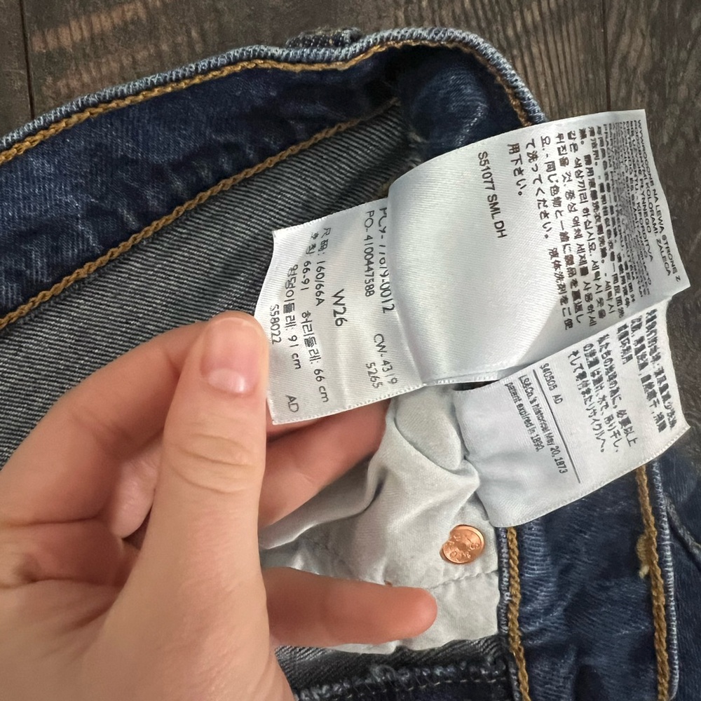 Levi's Dark Blue Denim Shorts - Picture 8 of 8